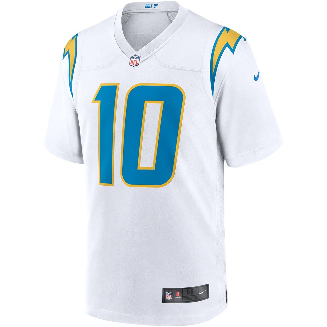 Los Angeles Chargers Justin Herbert Nike White Game Jersey product image 2