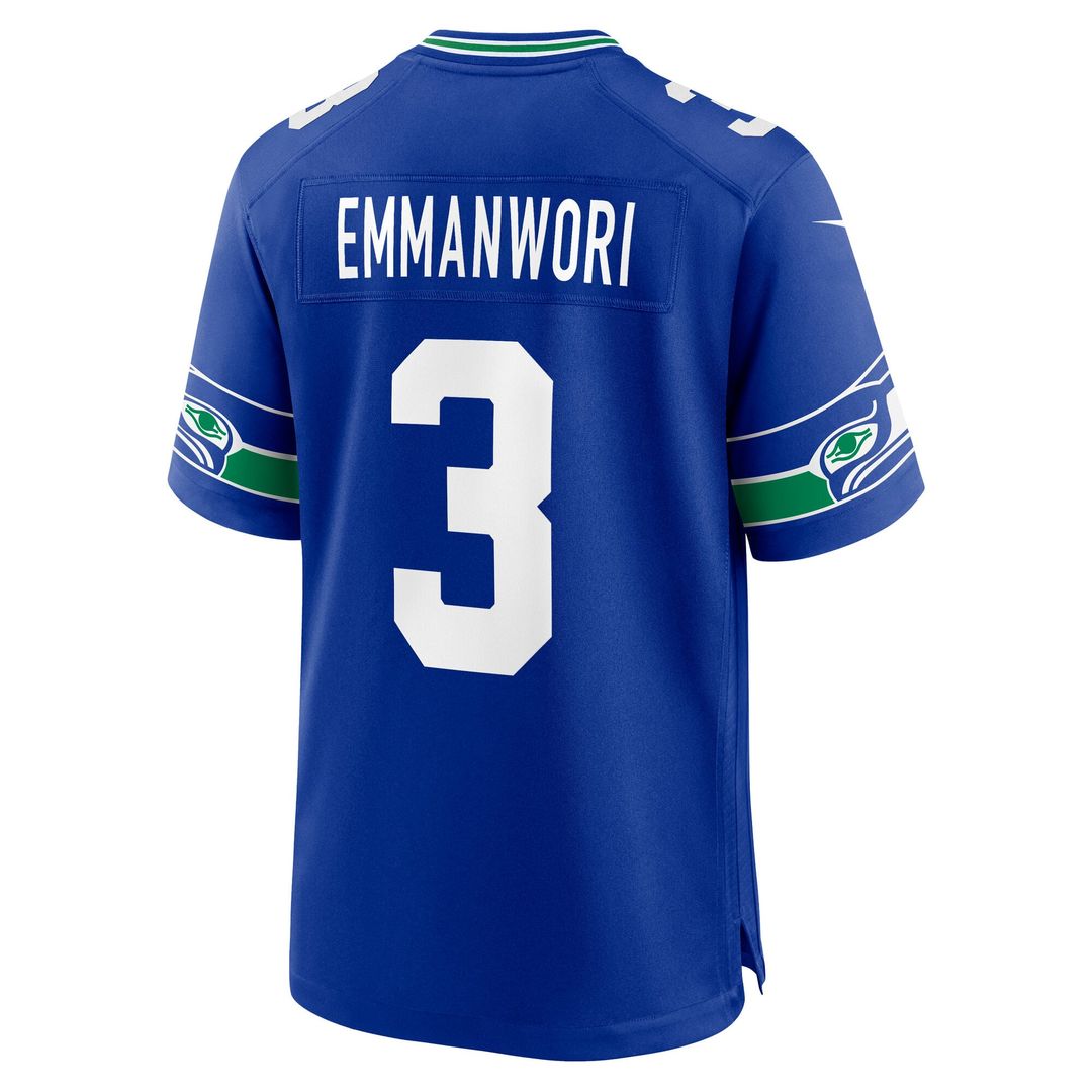 Seattle Seahawks Nick Emmanwori Nike Royal Alternate Game product image 3