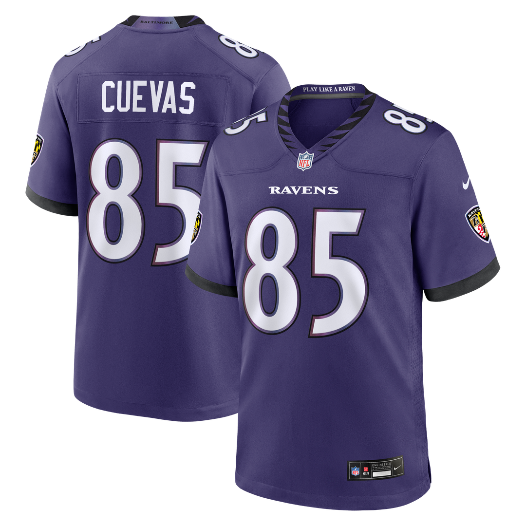 Baltimore Ravens Josh Cuevas Nike Purple Game Jersey product image 1