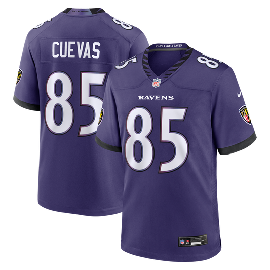 Baltimore Ravens Josh Cuevas Nike Purple Game Jersey product image 1