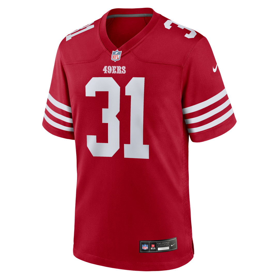 San Francisco 49ers Isaac Guerendo Nike Scarlet Game Jersey product image 2