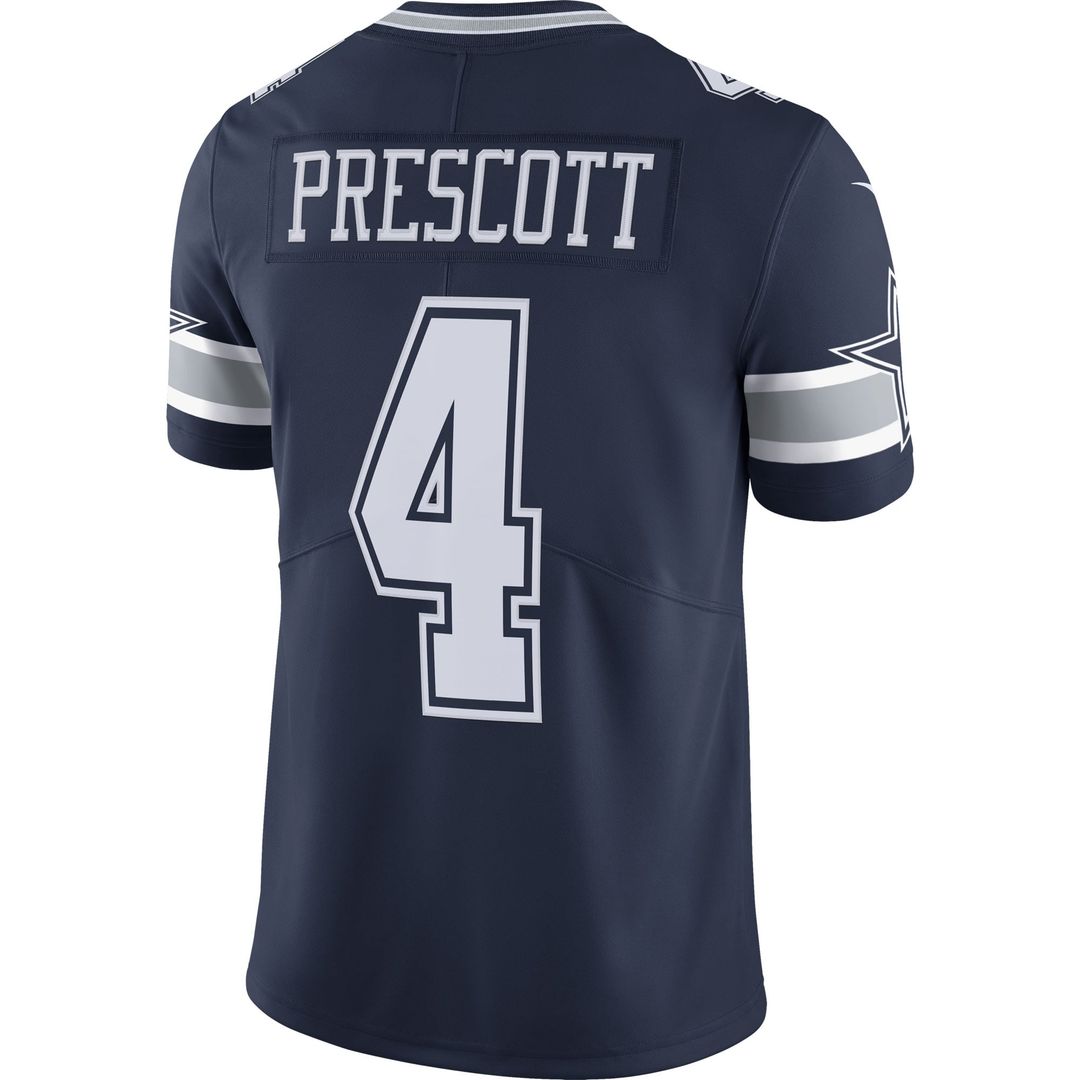 Dallas Cowboys Dak Prescott Nike Navy Vapor Limited Player product image 6