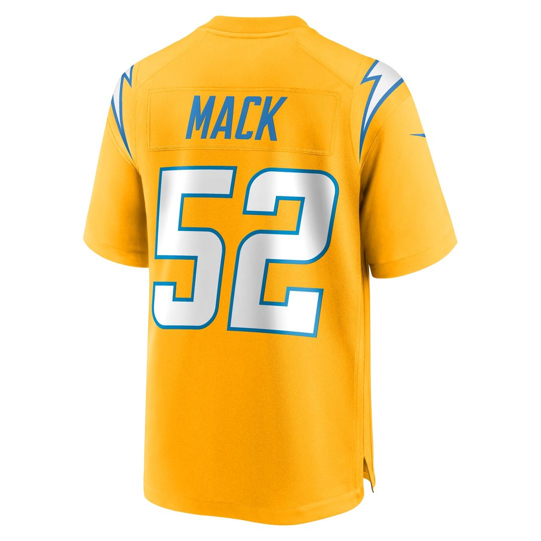Los Angeles Chargers Khalil Mack Nike Gold Alternate product image 3