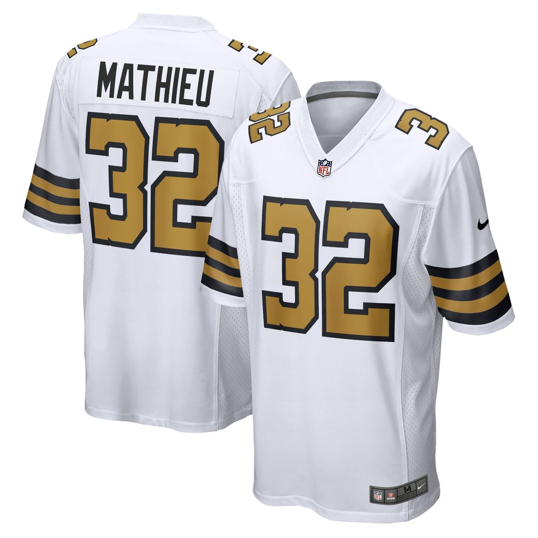 New Orleans Saints Tyrann Mathieu Nike White Alternate Game product image 4