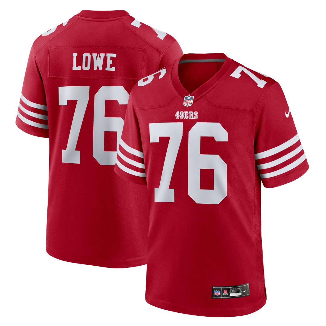 San Francisco 49ers Vederian Lowe Nike Scarlet Game Jersey product image 1