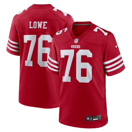 San Francisco 49ers Vederian Lowe Nike Scarlet Game Jersey product image 1