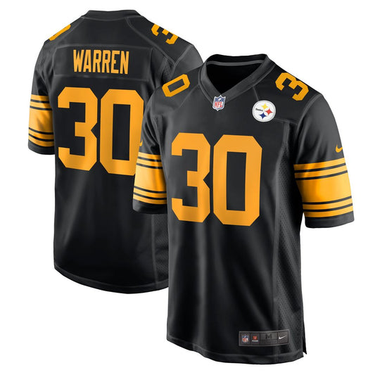Pittsburgh Steelers Jaylen Warren Nike Black Alternate Game product image 1