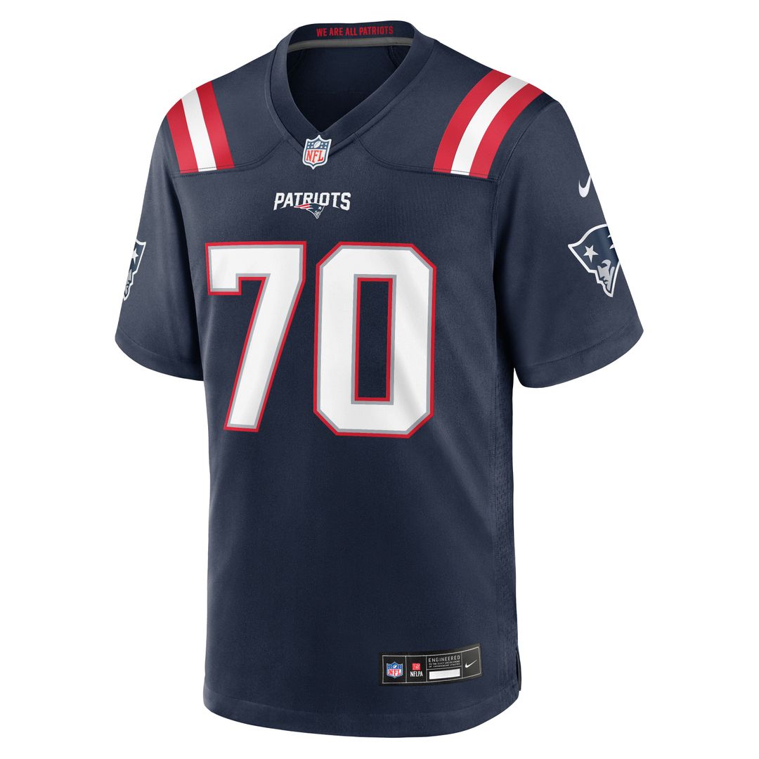 New England Patriots Greg Van Roten Nike Navy Game Jersey product image 4