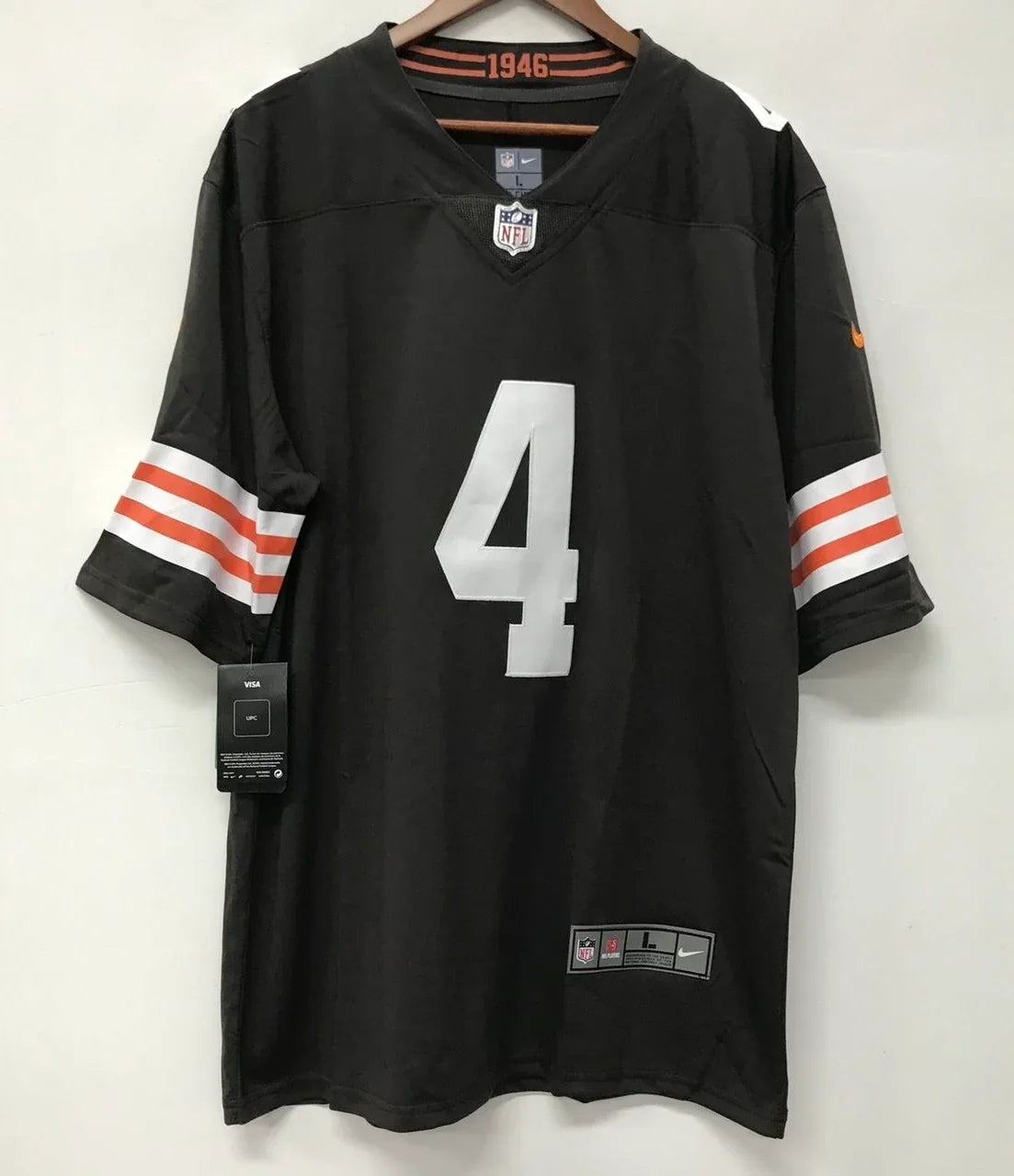 DeShaun Watson Cleveland Browns Official NFL Nike Jersey product image 2, provided for visual reference and product detail