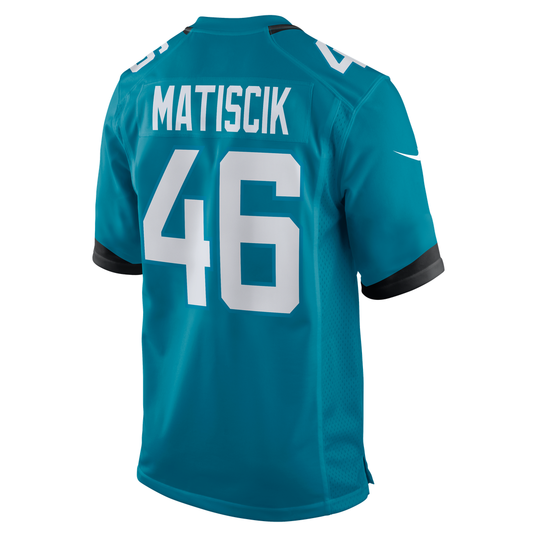 Jacksonville Jaguars Ross Matiscik Nike Teal Game Jersey product image 11