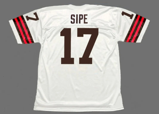 Brian Sipe Cleveland Browns Official NFL Mitchell & Ness Jersey white product image 1, provided for visual reference and