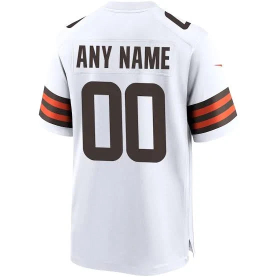 Any name & Number Cleveland Browns NFL Nike custom made jersey white product image 1, provided for visual reference and
