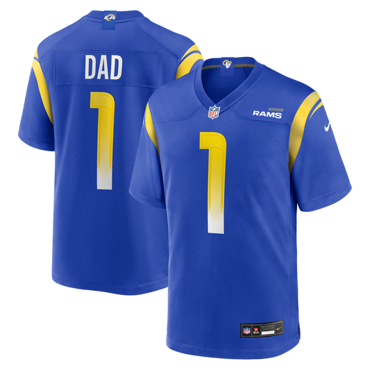 Los Angeles Rams Number 1 Dad Nike Royal Game Jersey product image 1