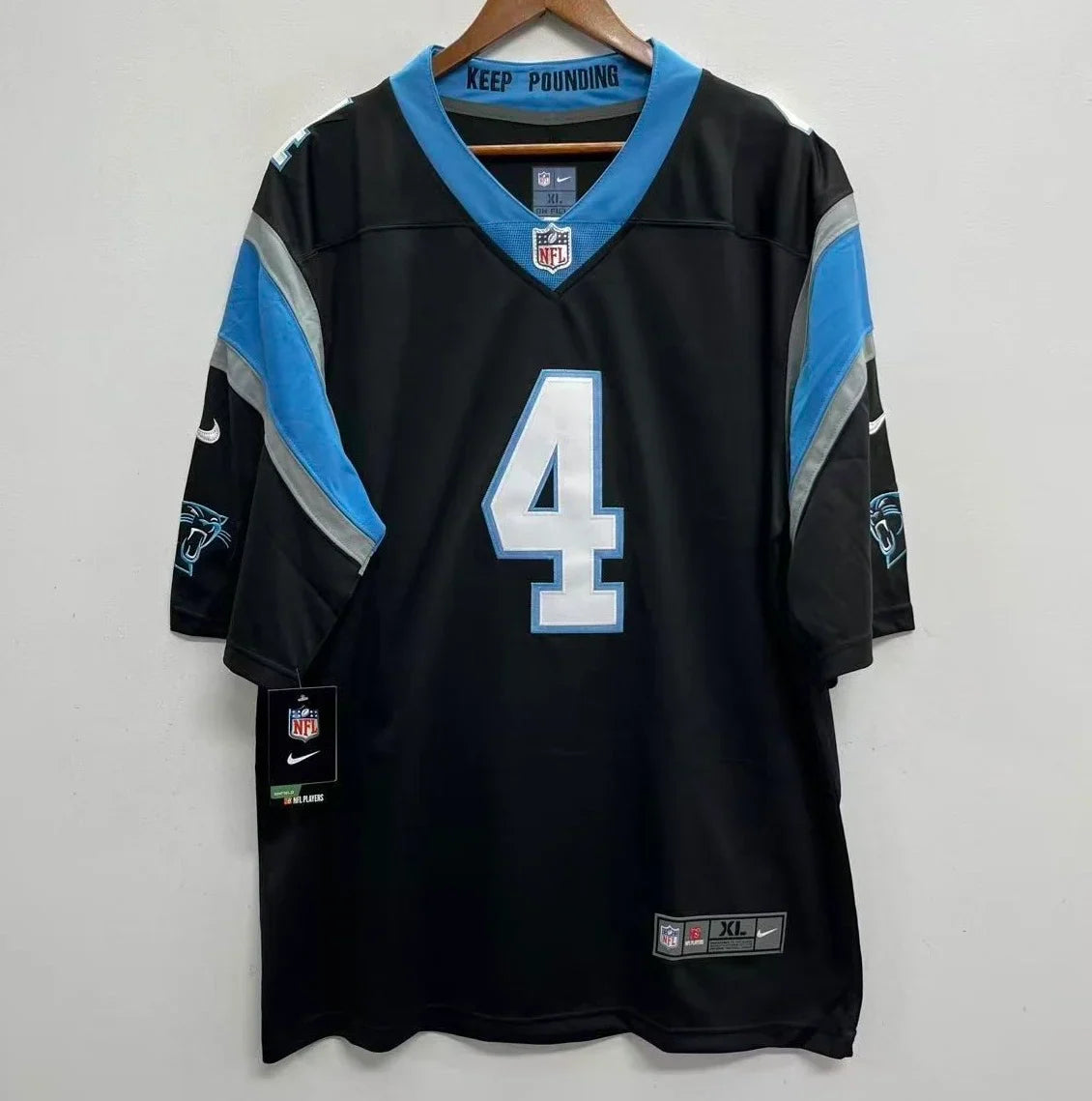 Tetairoa McMillan Carolina Panthers Official NFL NIKE Jersey product image 2, provided for visual reference and product