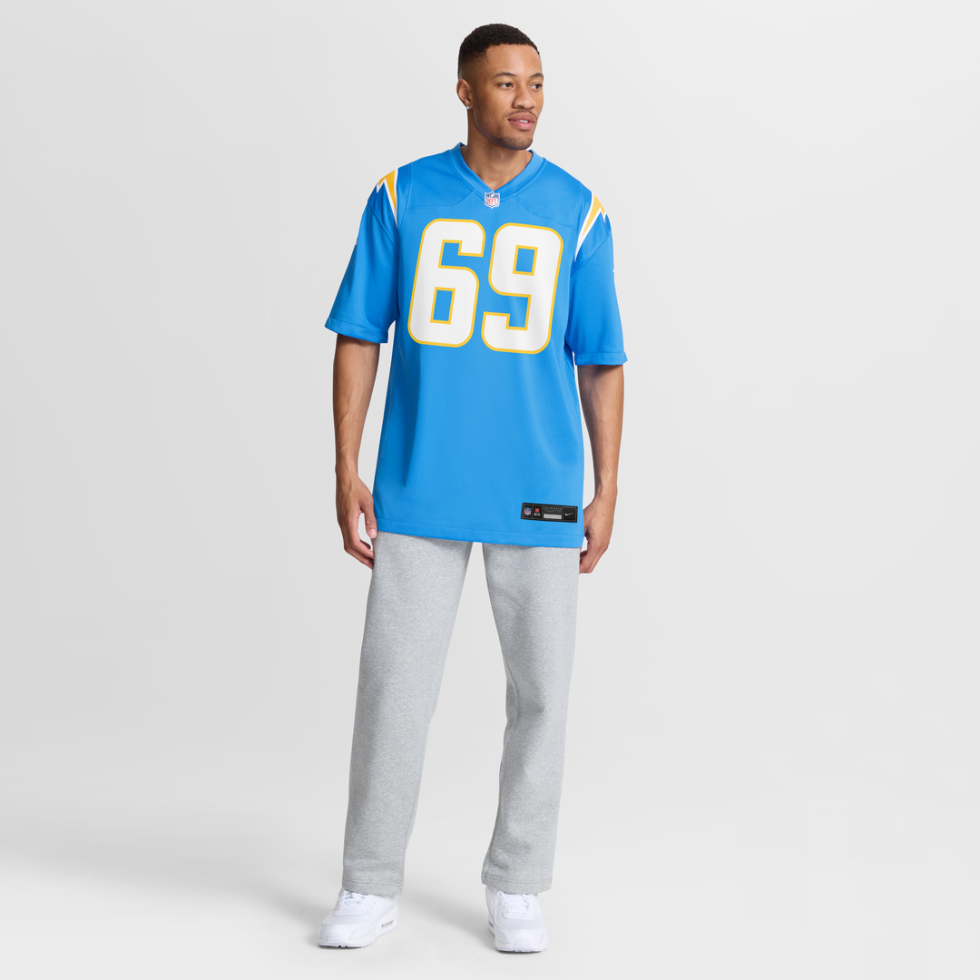 Los Angeles Chargers Josh Fuga Nike Powder Blue Game Jersey product image 7