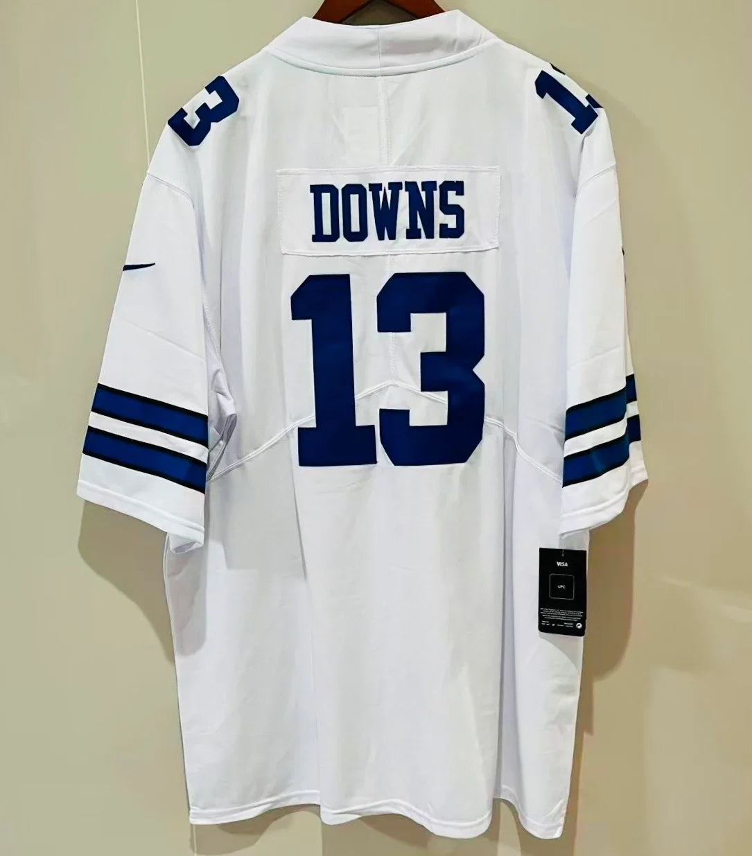 Caleb Downs Dallas Cowboys Official NFL Nike Jersey White product image 1, provided for visual reference and product detail