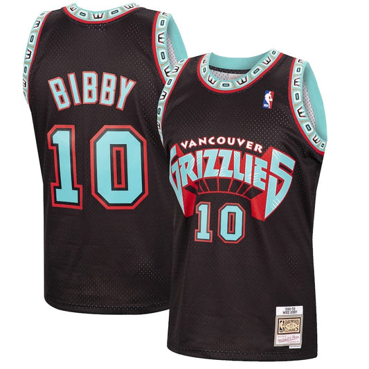 Mike Bibby Memphis Grizzlies Vancouver 1998/99 Hardwood Classics Jersey - Black product image 1, provided for visual