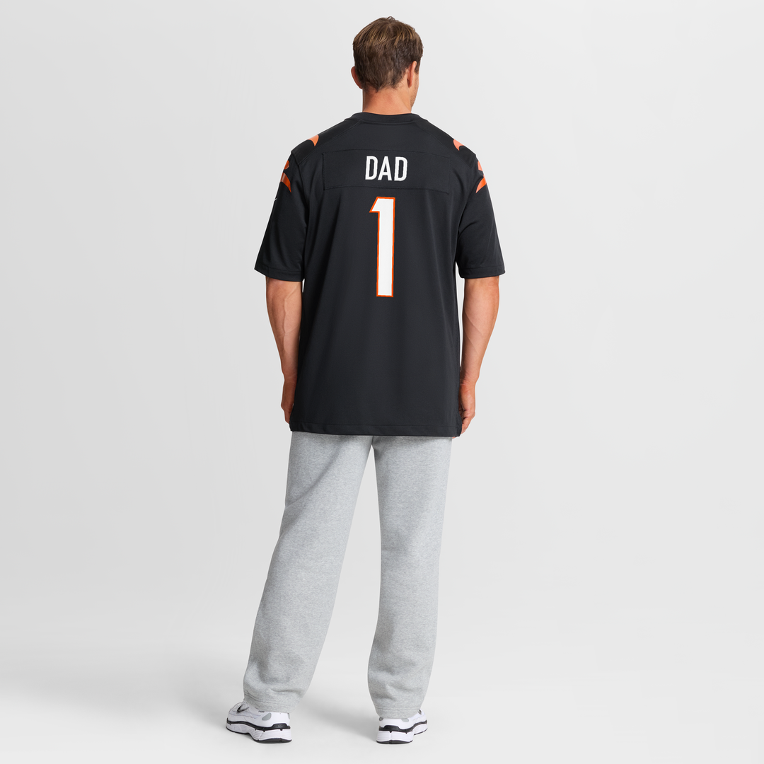 Cincinnati Bengals Number 1 Dad Nike Black Game Jersey product image 8
