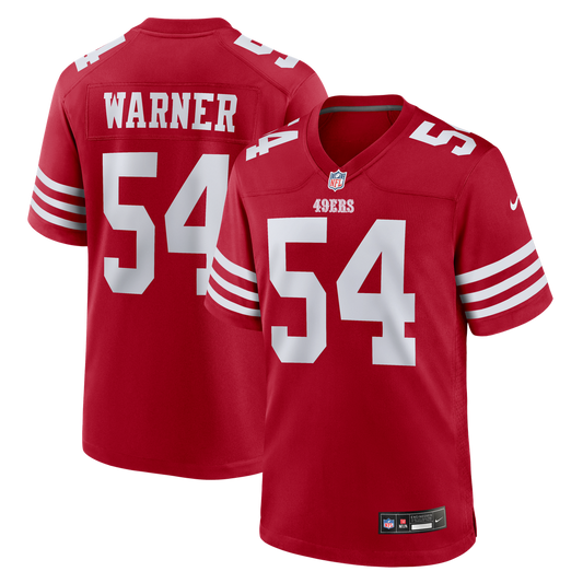 San Francisco 49ers Fred Warner Nike Scarlet Game Jersey product image 1