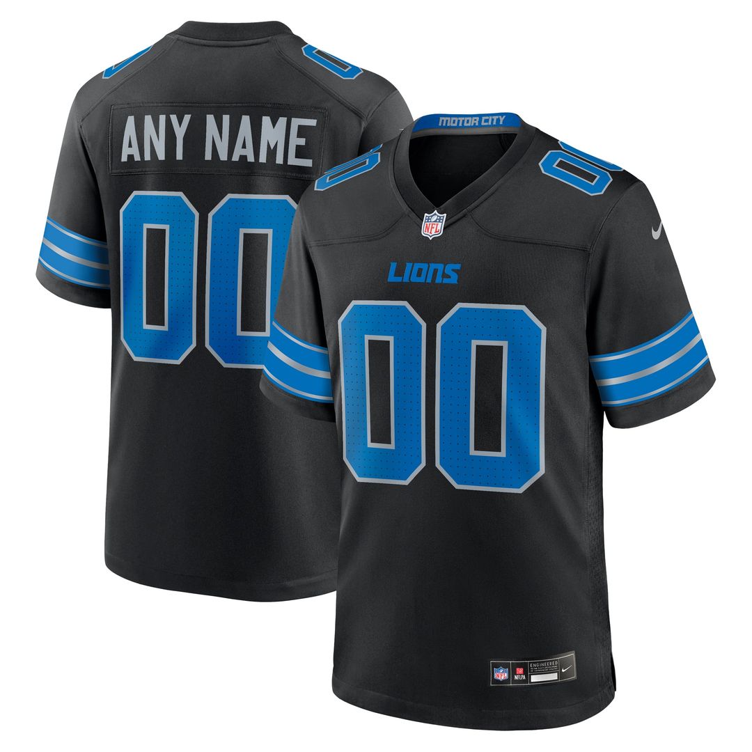 Detroit Lions Nike Blue Custom Jersey product image 17