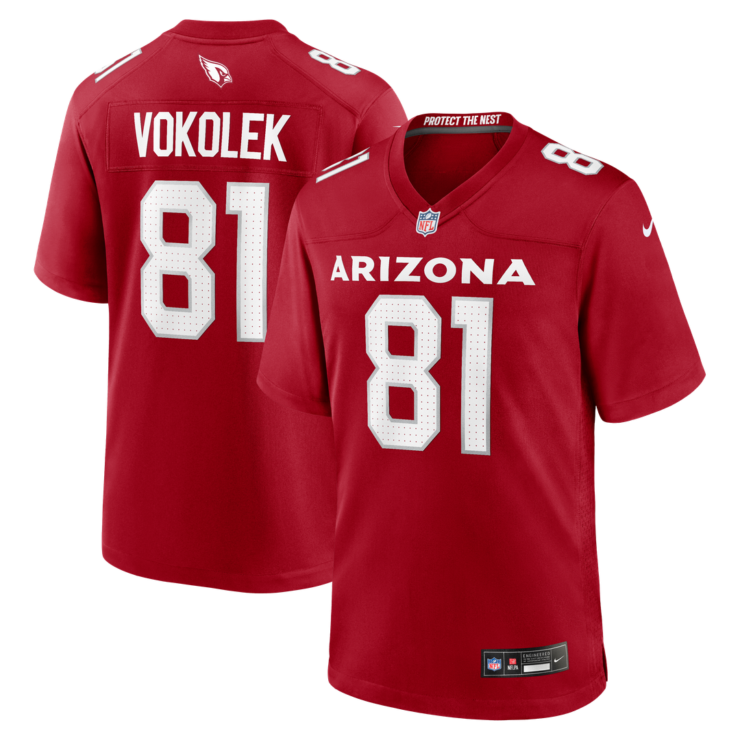 Arizona Cardinals Travis Vokolek Nike Cardinal Game Jersey product image 1