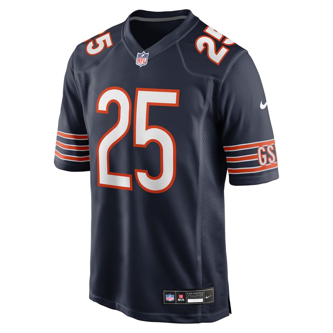 Chicago Bears Kyle Monangai Nike Navy Game Jersey product image 2