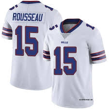 Gregory Rousseau Youth Kids Buffalo Bills Official NFL Nike Jersey White product image 1, provided for visual reference and