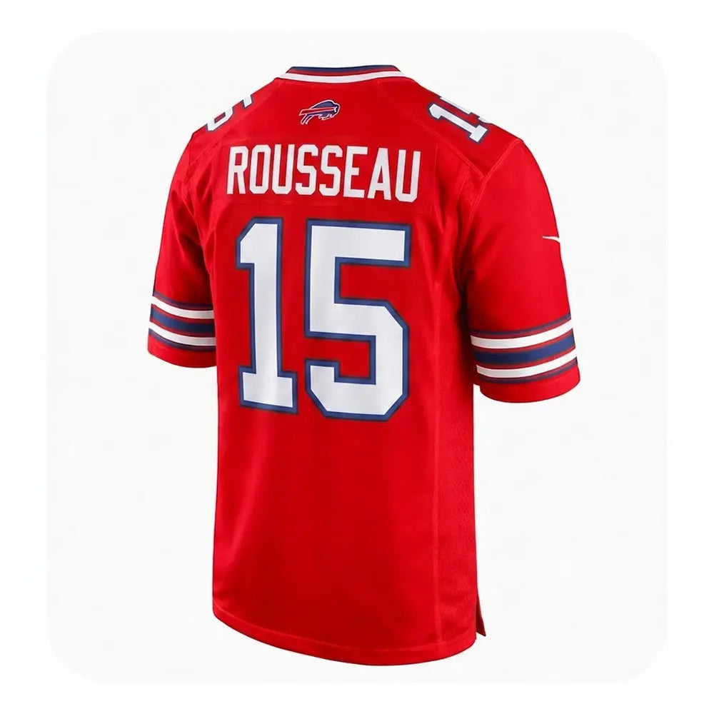 Gregory Rousseau Youth Kids Buffalo Bills Official NFL Nike Jersey Red product image 1, provided for visual reference and