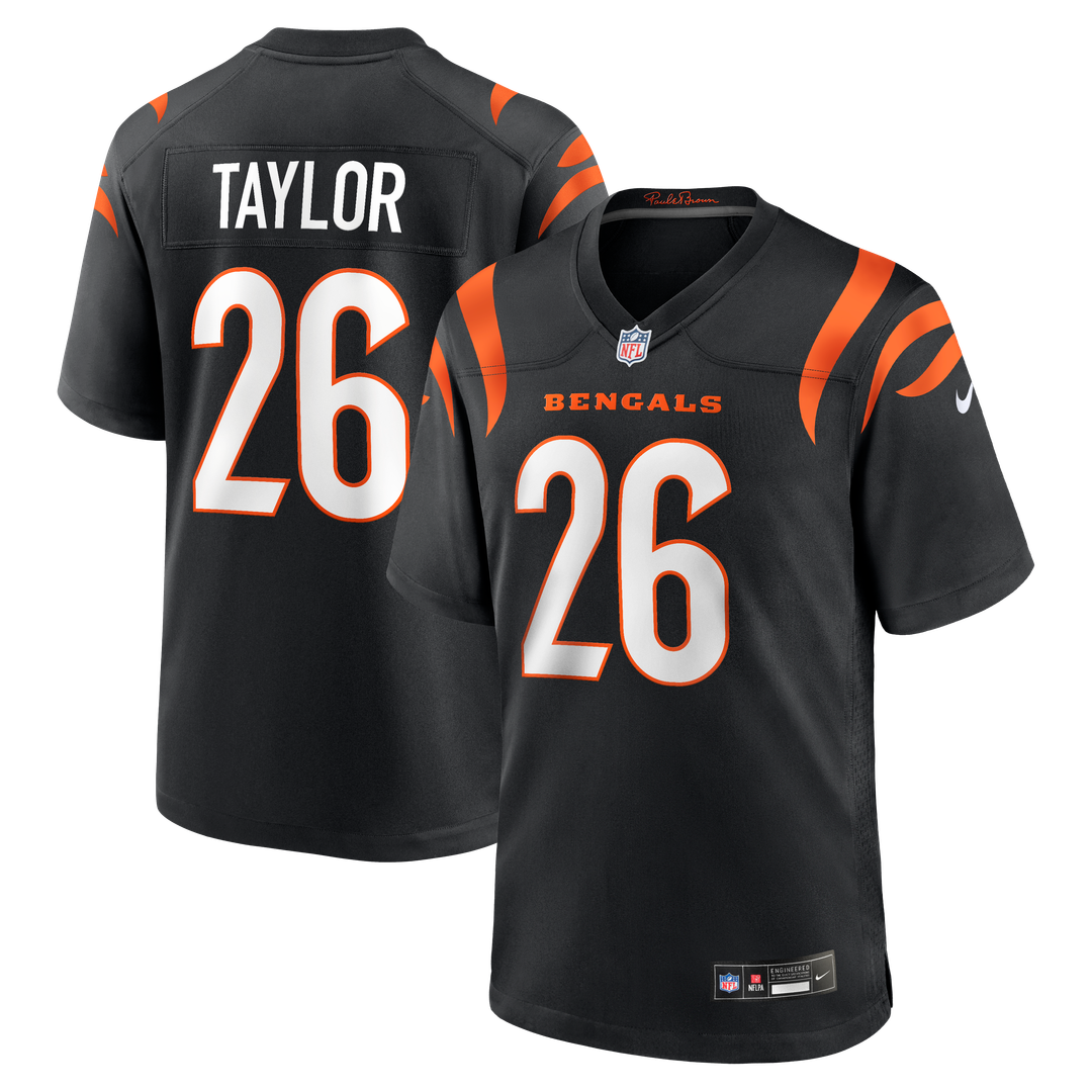 Cincinnati Bengals Ja'Sir Taylor Nike Black Game Jersey product image 1