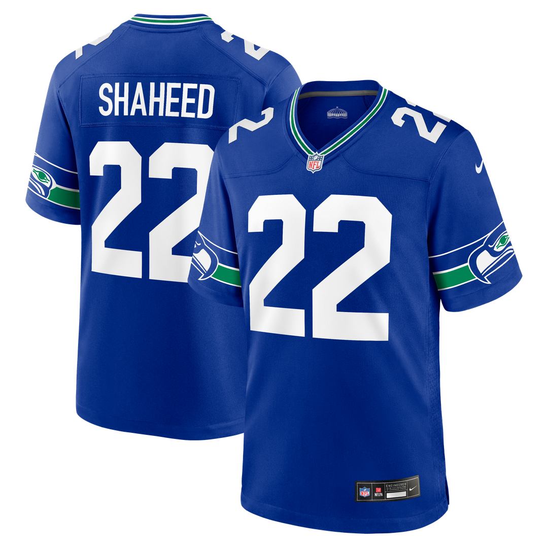 Seattle Seahawks Rashid Shaheed Nike Royal Alternate Game product image 1