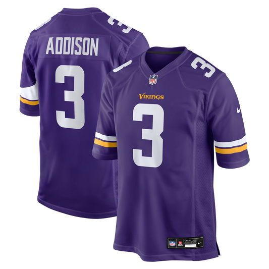Minnesota Vikings Jordan Addison Nike Purple Game Jersey product image 1