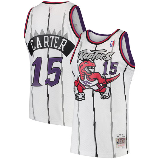 Vince Carter Toronto Raptors Mitchell & Ness 1998/99 Hardwood Classics Swingman Jersey - White product image 1, provided for