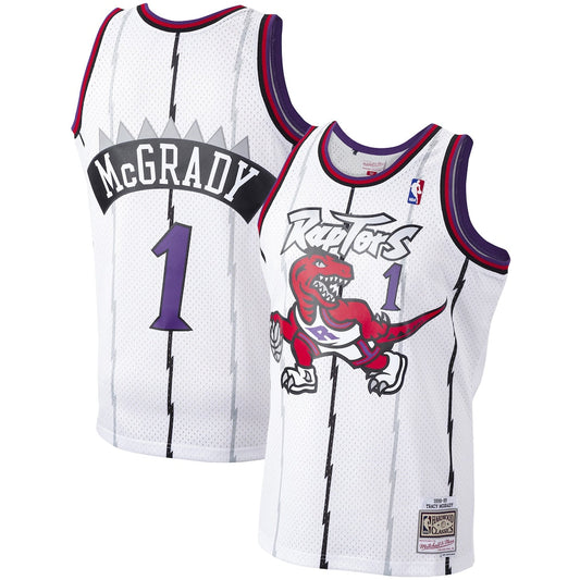 Tracy McGrady Toronto Raptors Mitchell & Ness 1998/99 Hardwood Classics Swingman Jersey - White product image 1, provided