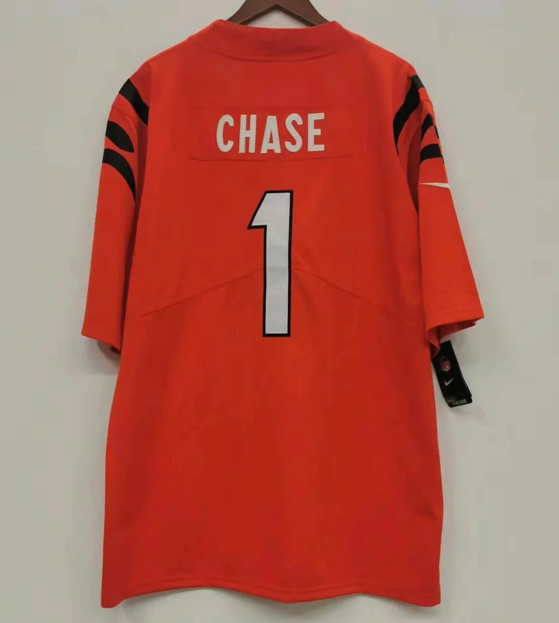 Ja’Marr Chase Cincinnati Bengals NFL Nike Jersey orange product image 1, provided for visual reference and product detail