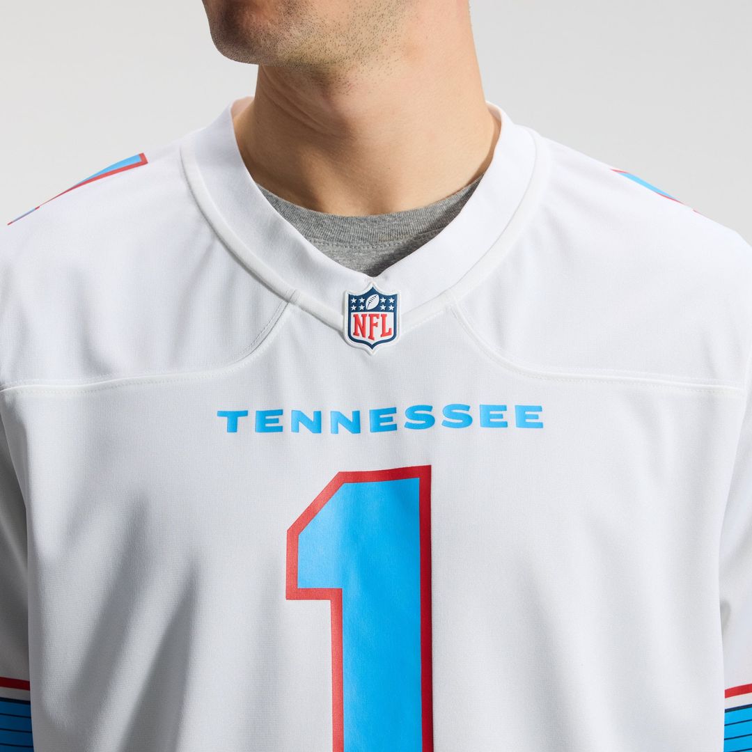 Tennessee Titans Cameron Ward Nike Light Blue Game Jersey product image 35