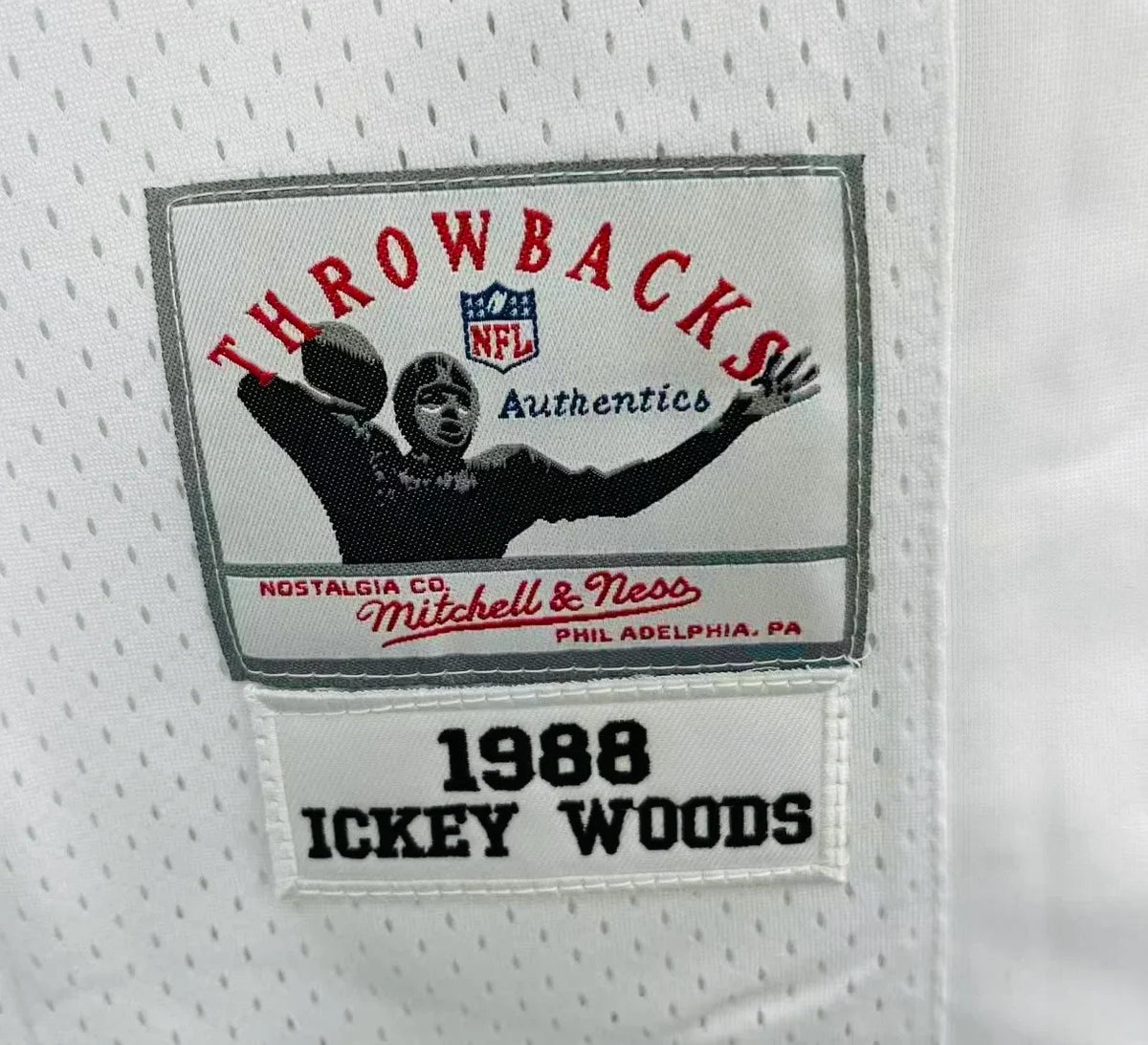 Ickey Woods Cincinnati Bengals Official NFL Jersey Mitchell & Ness product image 2, provided for visual reference and
