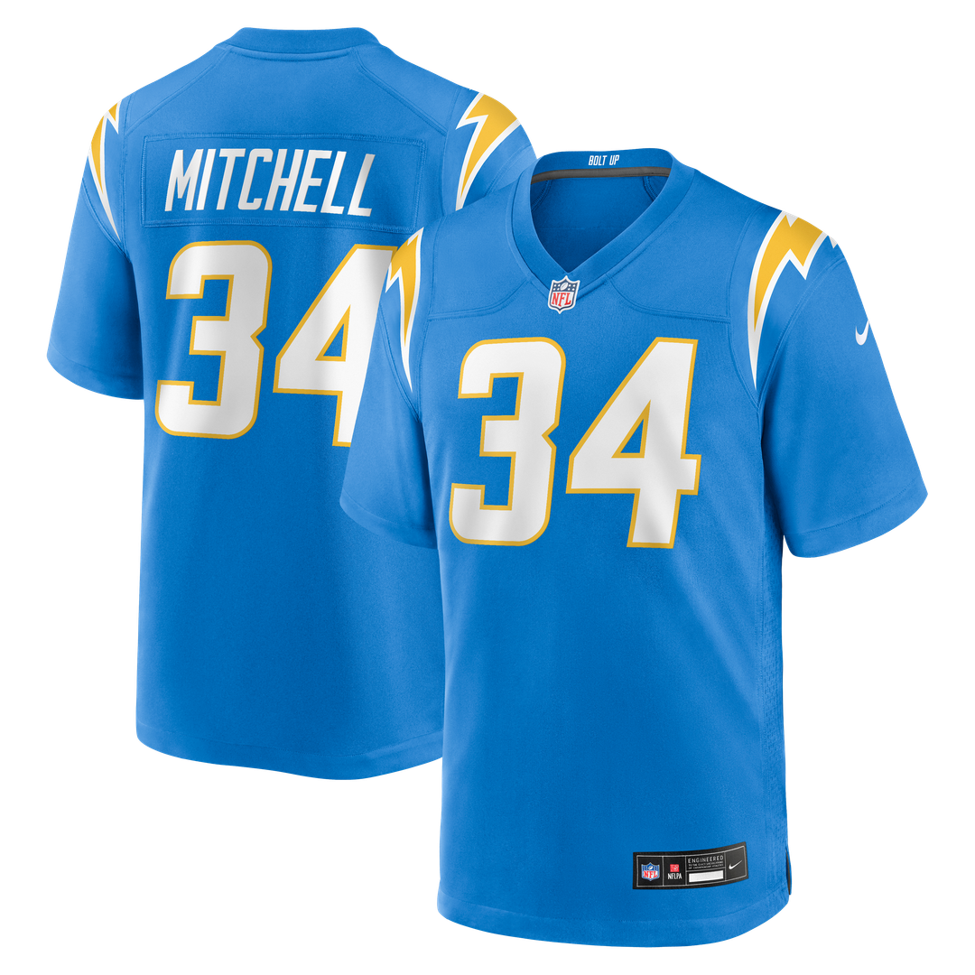 Los Angeles Chargers Keaton Mitchell Nike Powder Blue Game product image 1