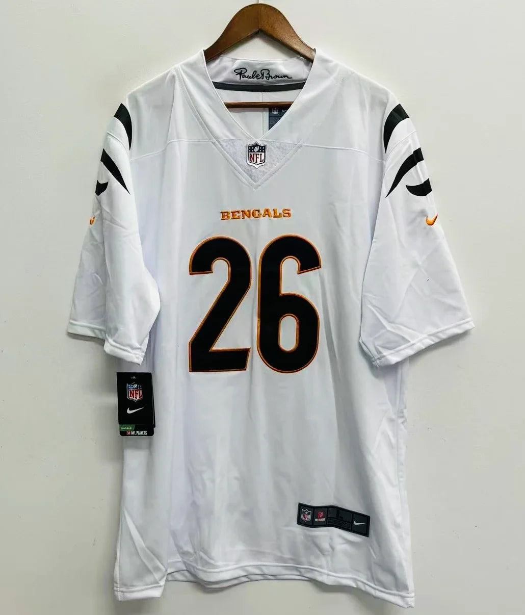 Any name & Number Cincinnati Bengals Official NFL Nike customized jersey white product image 2, provided for visual