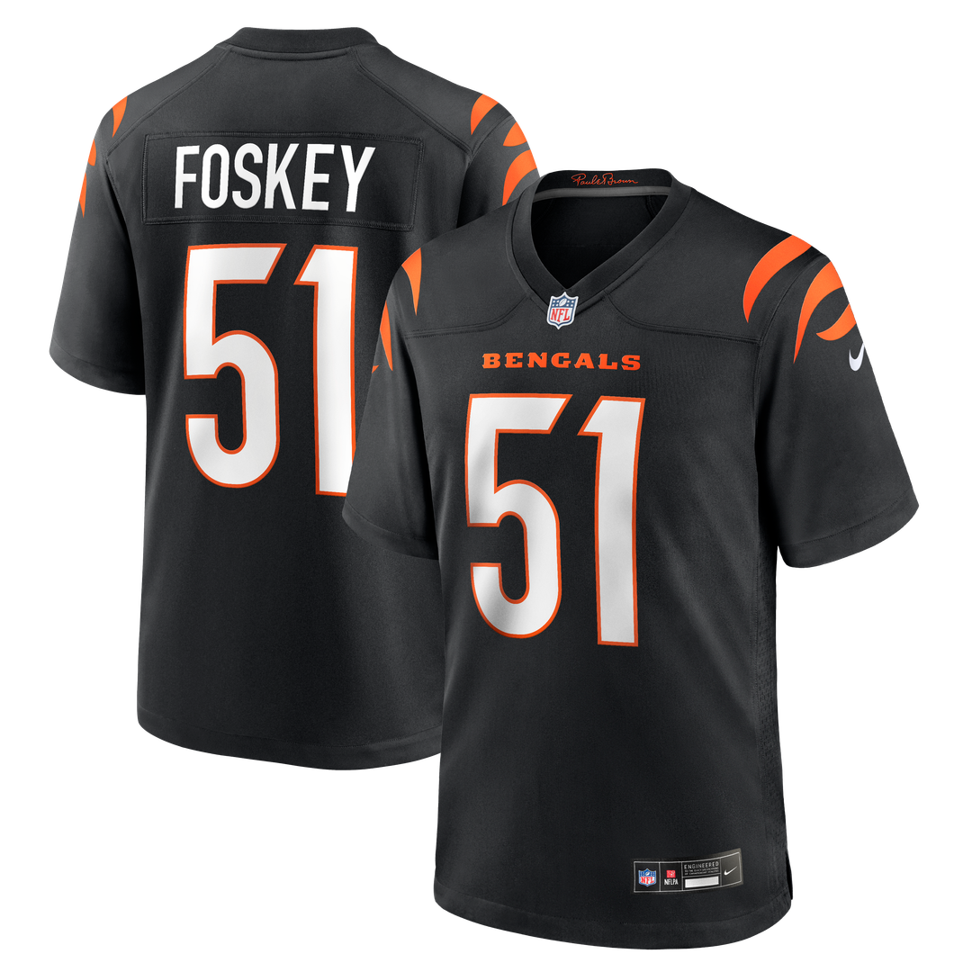 Cincinnati Bengals Isaiah Foskey Nike Black Game Jersey product image 1