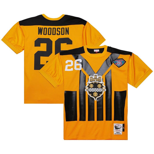 Pittsburgh Steelers 1994 Rod Woodson Mitchell & Ness Gold product image 1