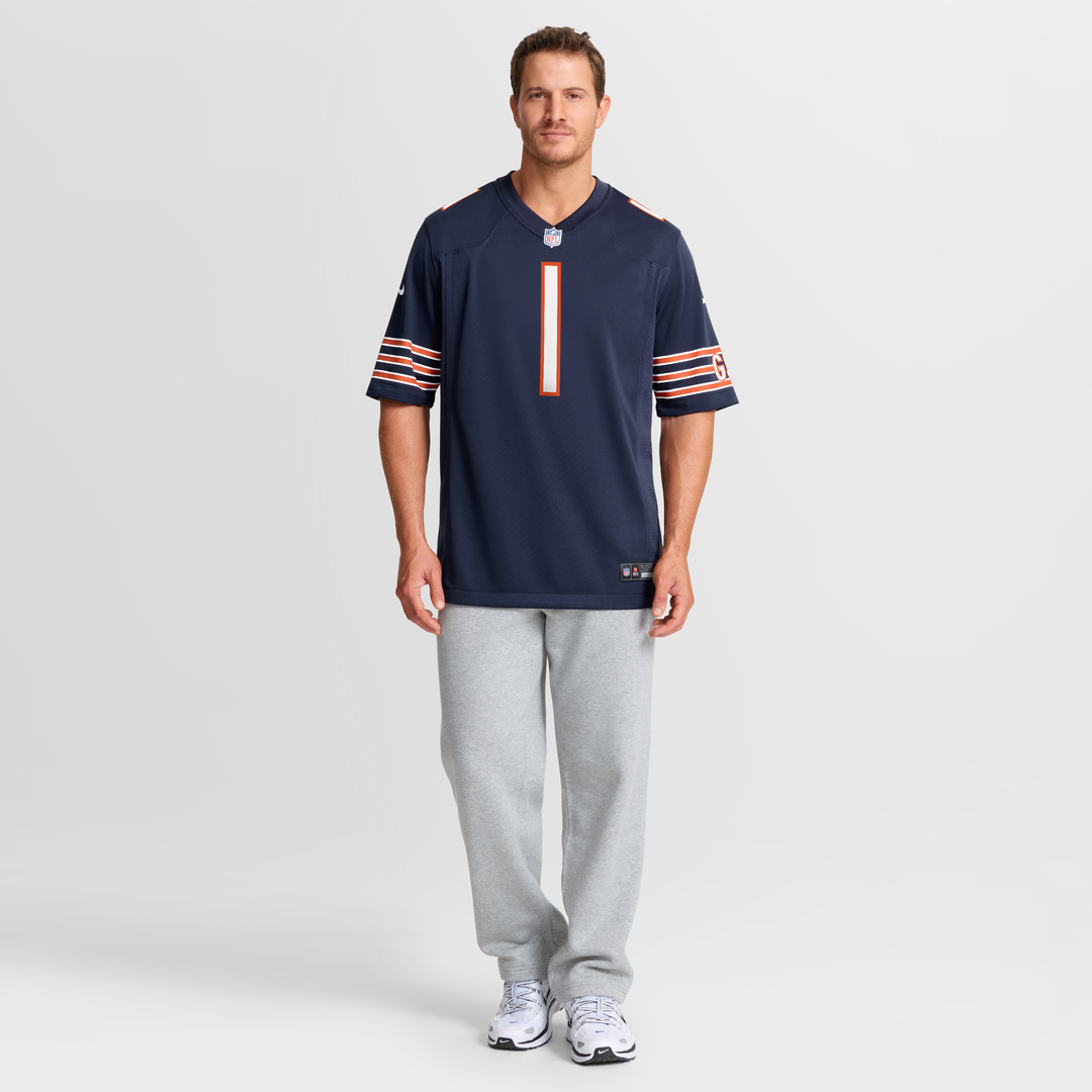 Chicago Bears Number 1 Groom Nike Navy Game Jersey product image 7
