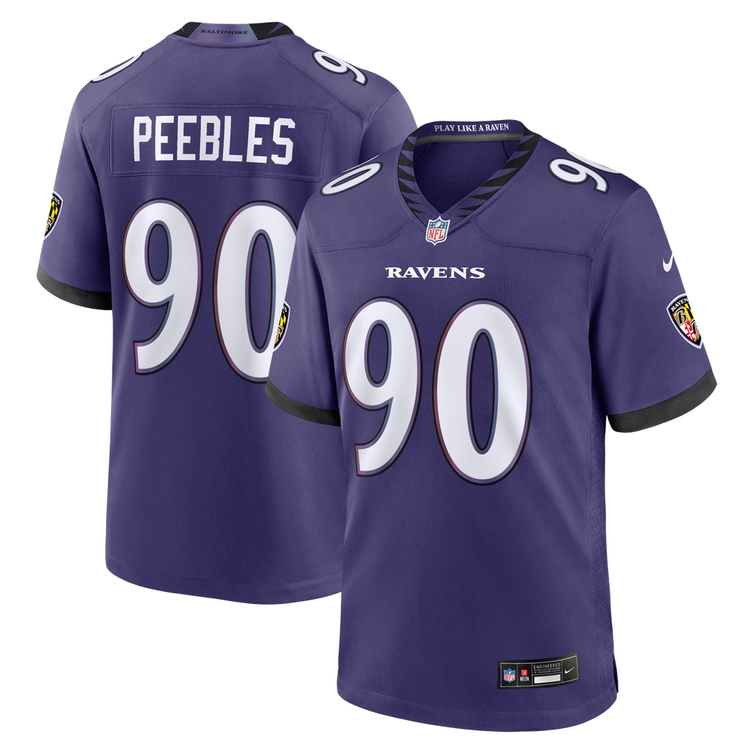 Baltimore Ravens Aeneas Peebles Nike Purple Game Jersey product image 1