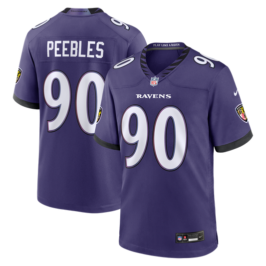 Baltimore Ravens Aeneas Peebles Nike Purple Game Jersey product image 1