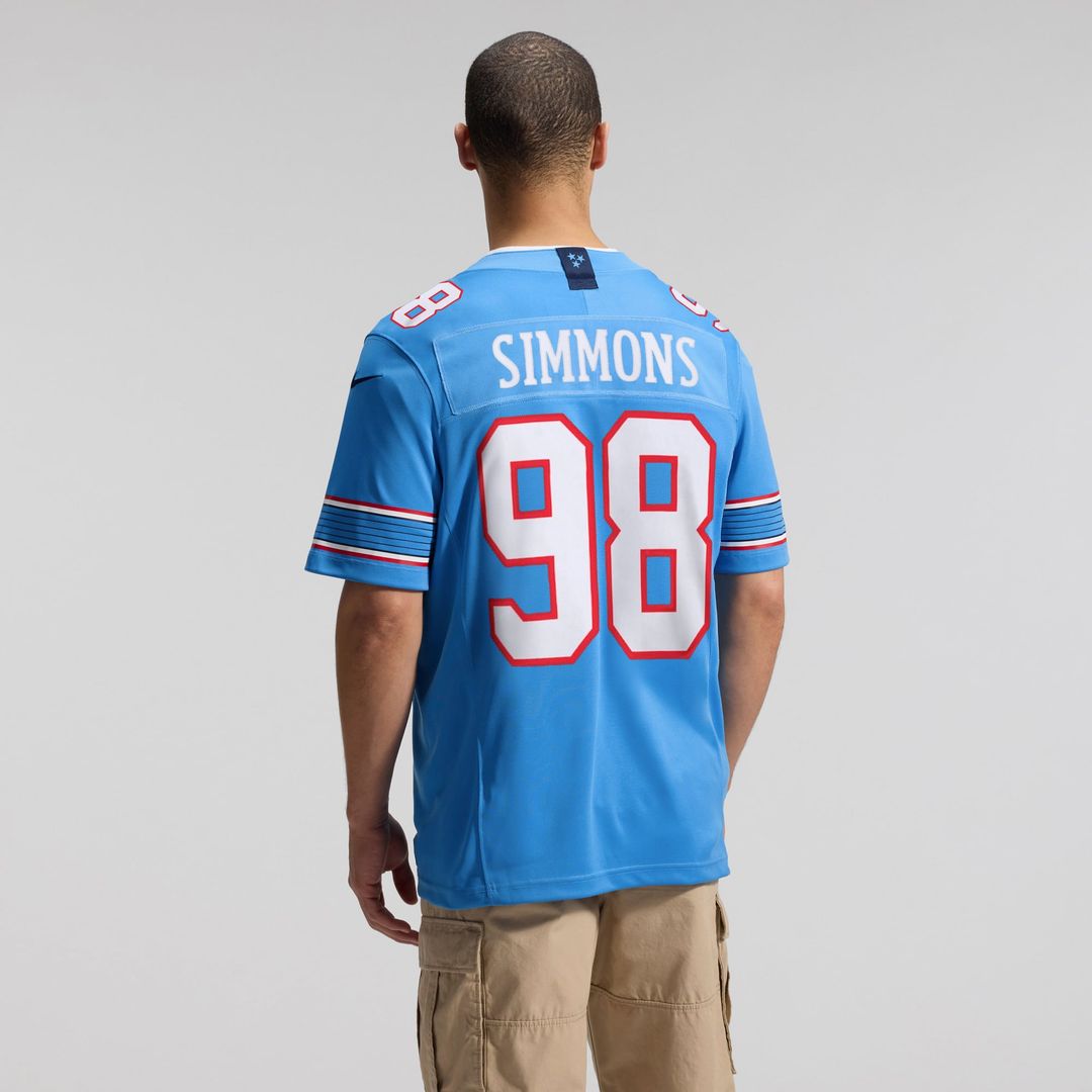 Tennessee Titans Jeffery Simmons Nike Light Blue Team Vapor product image 5