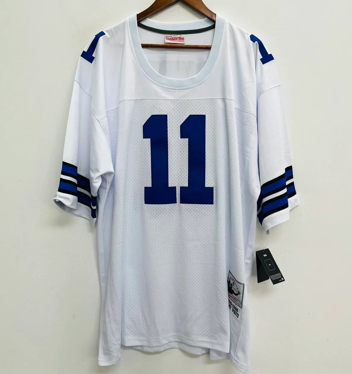 Danny White Dallas Cowboys Official NFL Jersey Mitchell & Ness white product image 2, provided for visual reference and