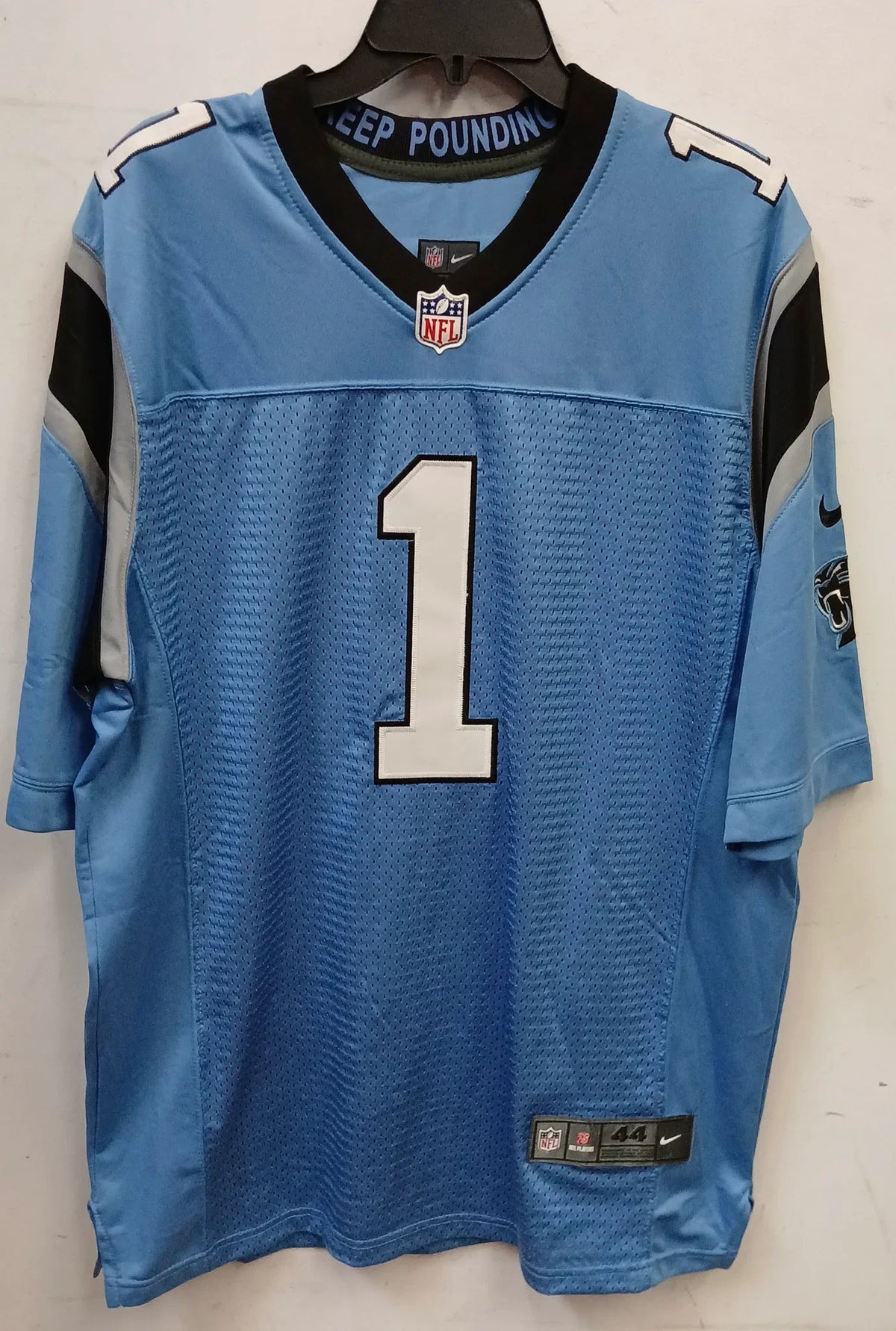 Cam Newton Carolina Panthers Official NFL NIKE Jersey product image 2, provided for visual reference and product detail