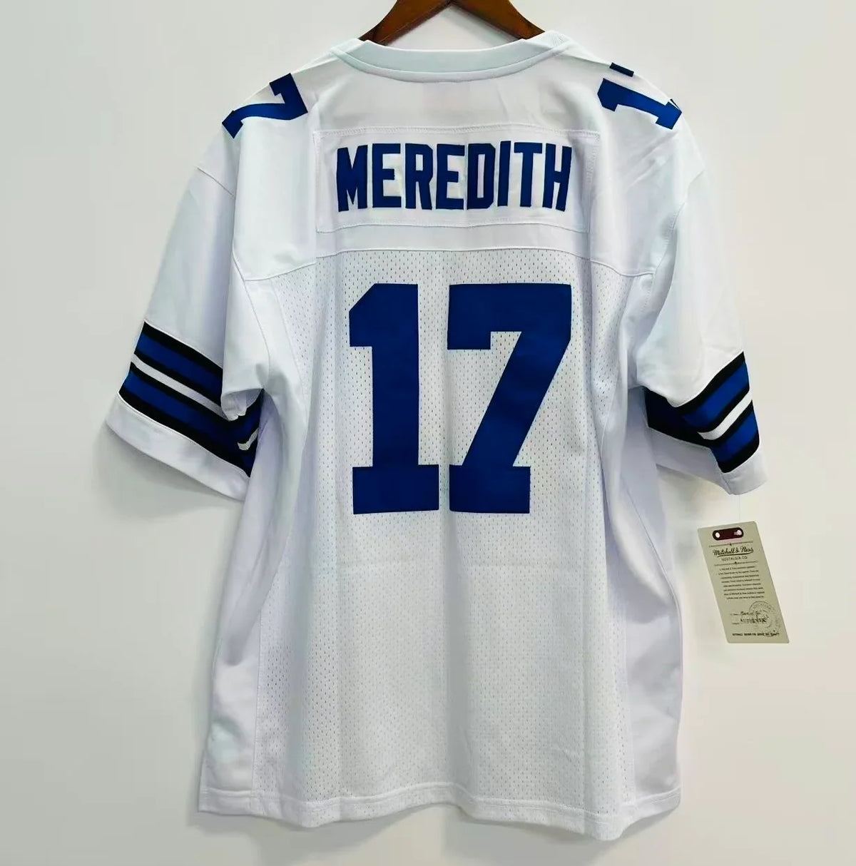 Don Meredith Dallas Cowboys Official NFL Jersey Mitchell & Ness white product image 1, provided for visual reference and