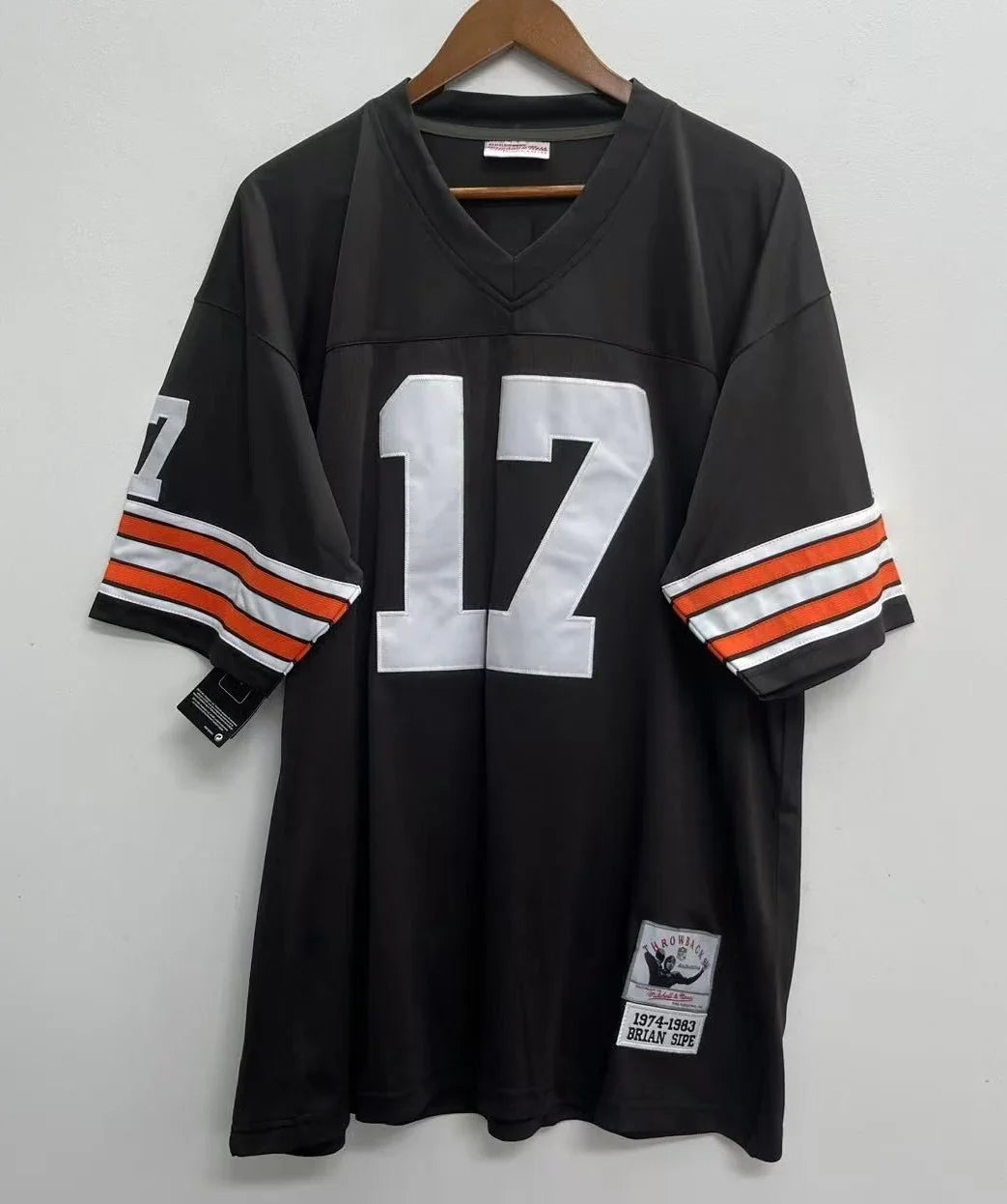 Brian Sipe Cleveland Browns Official NFL Mitchell & Ness Jersey product image 2, provided for visual reference and product