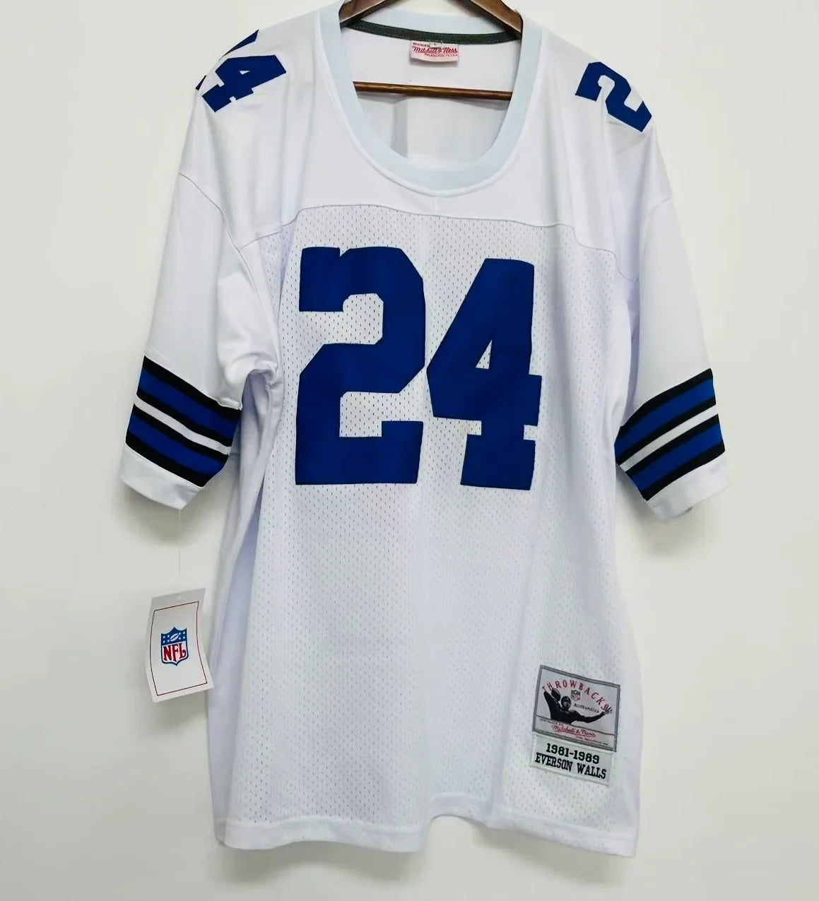 Everson Walls Dallas Cowboys Official NFL Jersey white Mitchell & Ness product image 3, provided for visual reference and