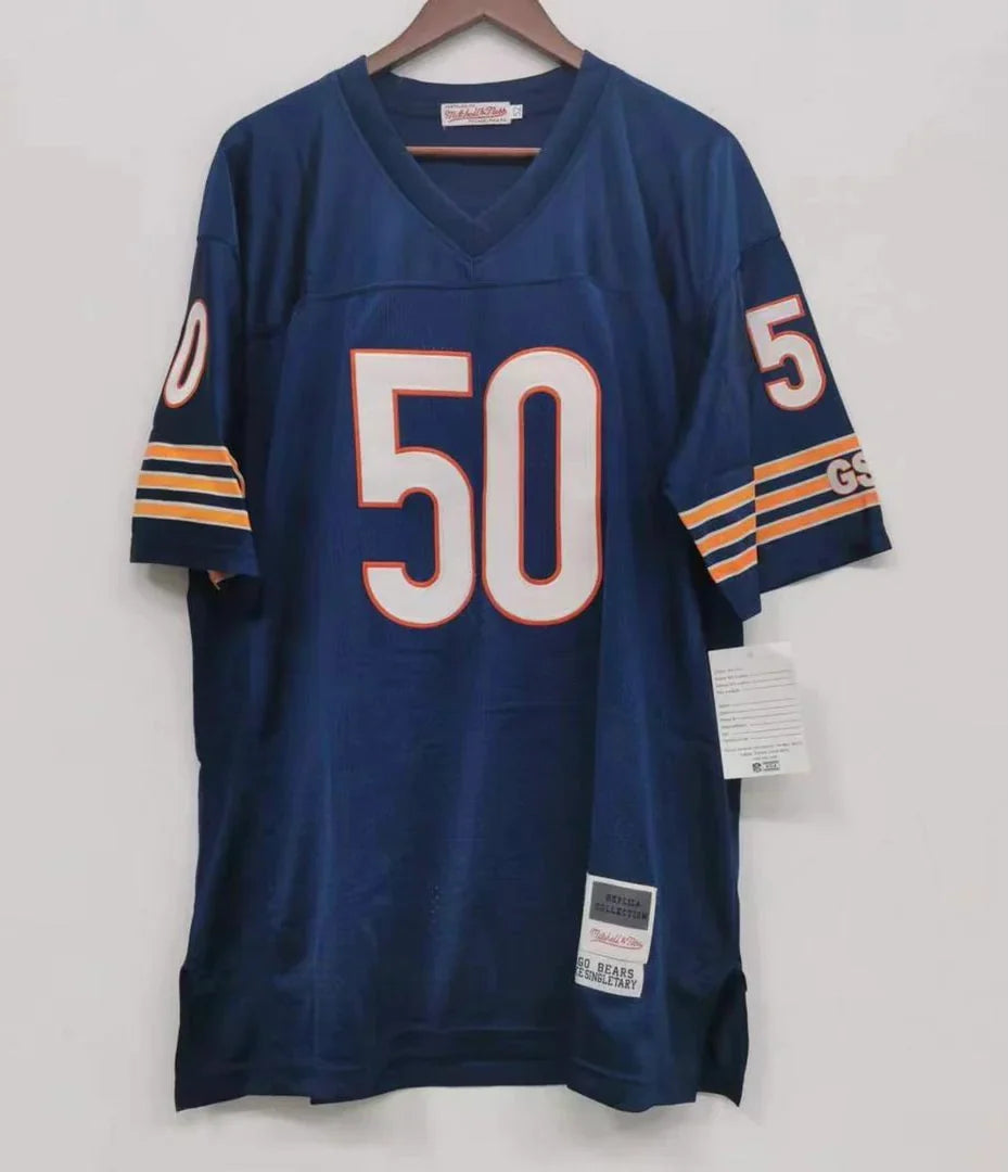 Mike Singletary Chicago Bears Jersey Mitchell & Ness product image 2, provided for visual reference and product detail review